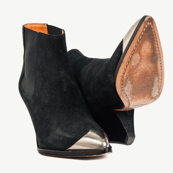 Isabel Marant Lemsey Black Suede Ankle Boots - Picture 4 of 9